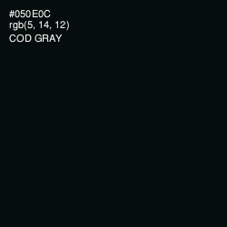 #050E0C - Cod Gray Color Image